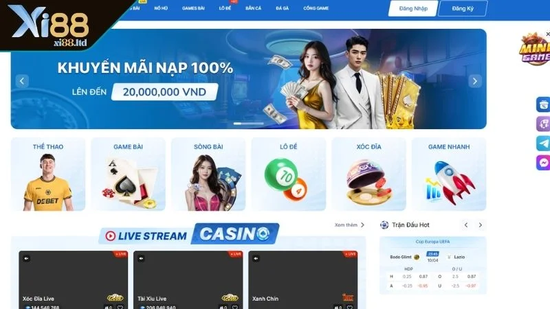 Xi88 mang đến bet thủ trải nghiệm cá cược đẳng cấp chuẩn quốc tế